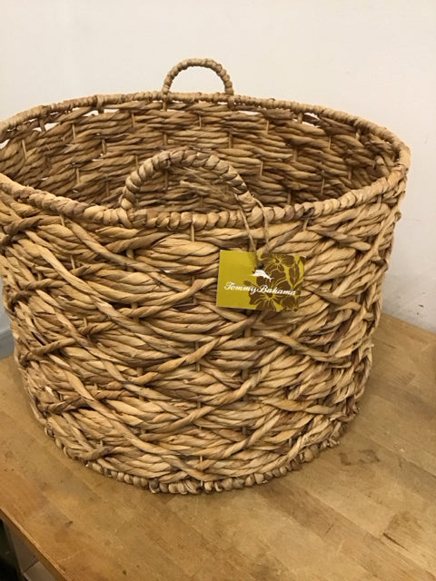 Tommy Bahama 13x19 Inch Woven Storage Basket - Stylish & Durable for Home Organization, Beach Decor, or Gift Ideas
