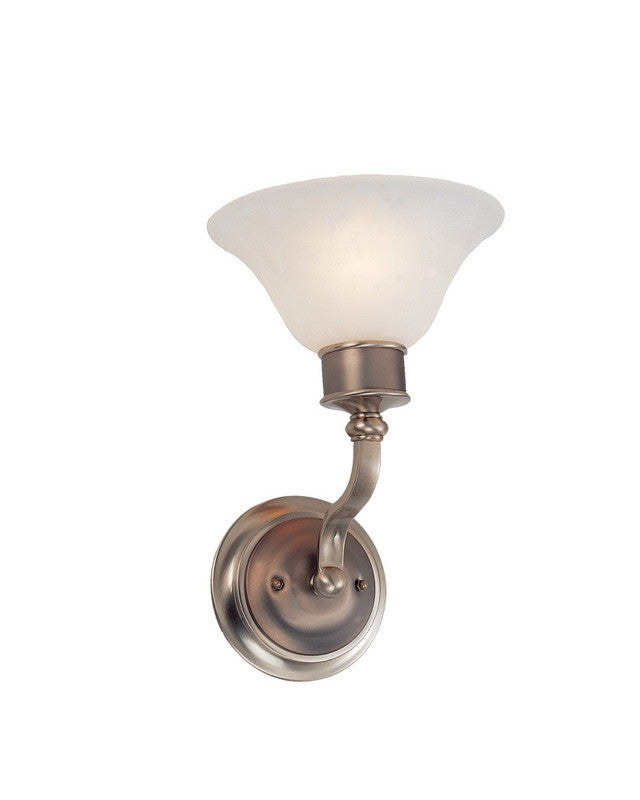 Z Lite Lighting 309 1S Modern Wall Sconce - Burnished Nickel & Chocolate Finish - Bedroom, Hallway, or Entryway Lighting Fixture