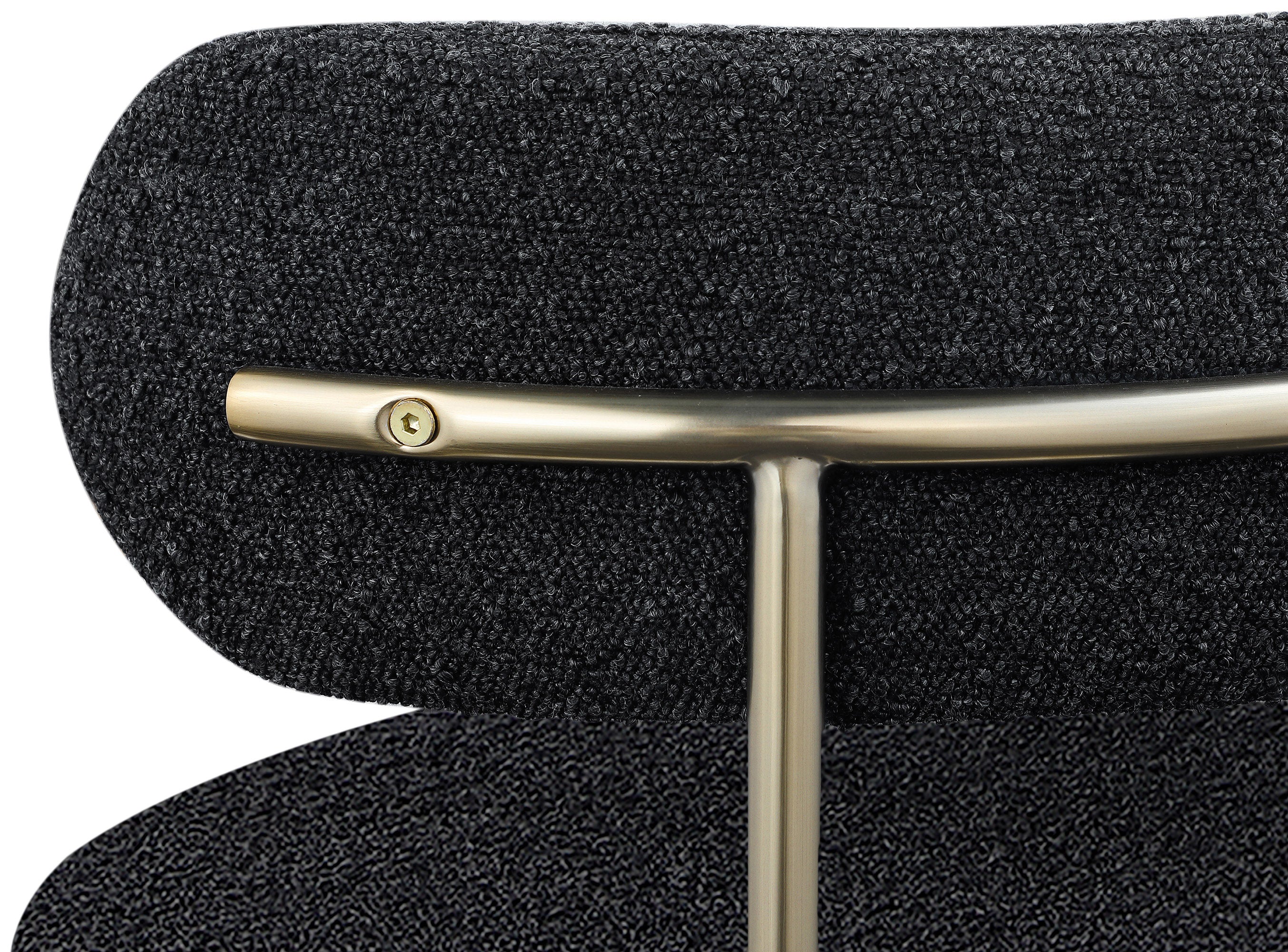 Luxury Boucle Fabric Dining Chair - Modern Upholstered Accent Chair for Kitchen, Dining Room & Office - Soft & Comfortable Mid Century Design - Perfect for Home Decor & Entertaining