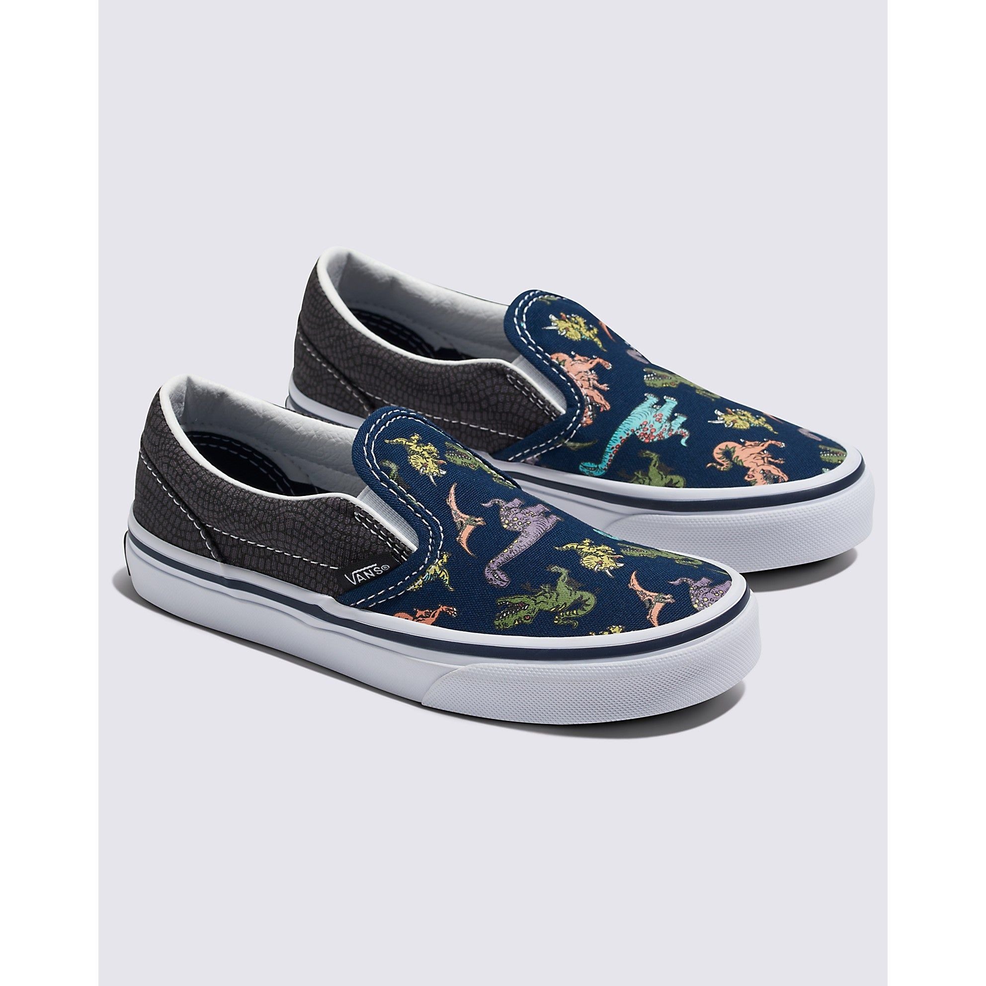 Vans Kids Classic Slip-On Glow in The Dark Sneakers - Light Up Shoes for Boys & Girls - Perfect for Nighttime Play, Parties & Outdoor Activities