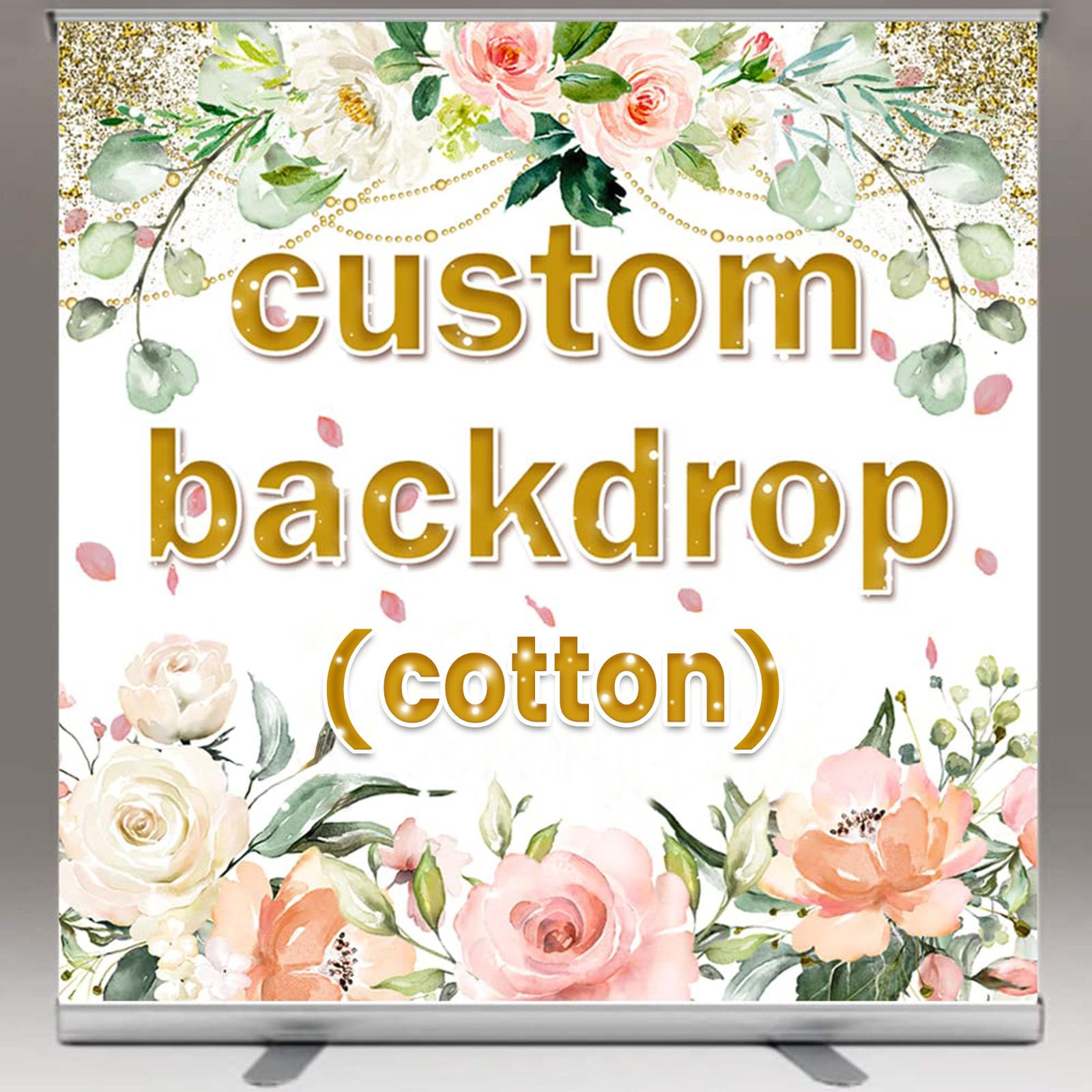 Custom Photo Backdrop 7x5ft (83x59in) - Personalized Baby Shower, Birthday Party & Bridal Shower Banner | Avezano Premium Printed Backdrops for Events, Photography & Social Media