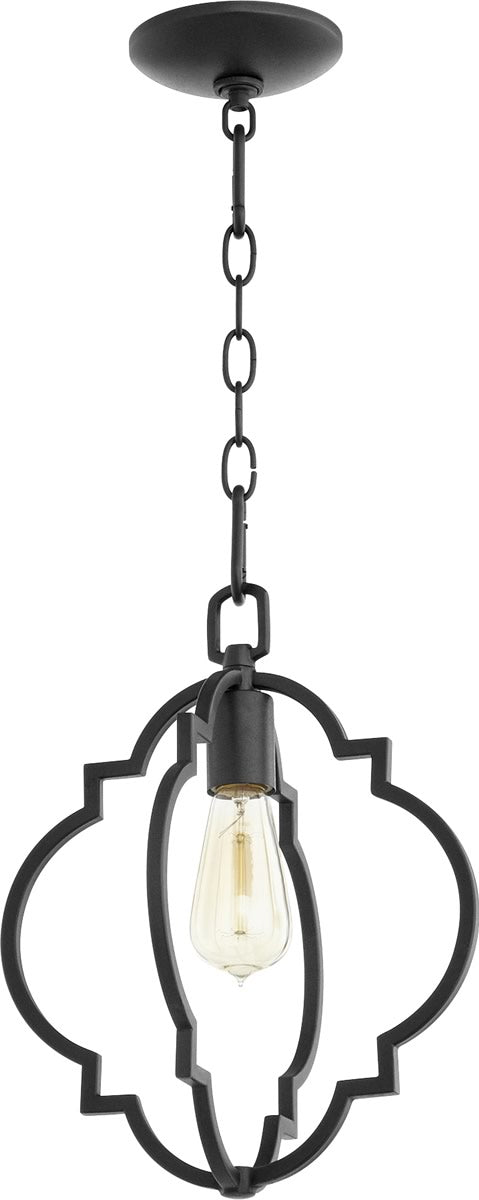 11W Dublin 1-Light Black Pendant Light Fixture - Modern Industrial Ceiling Lighting for Kitchen, Dining Room & Bedroom