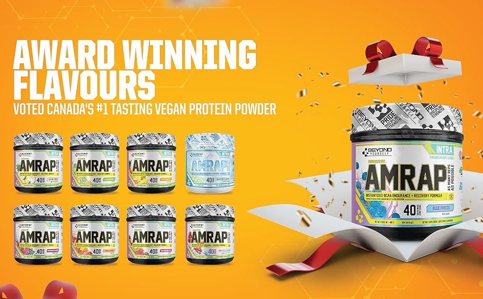 Beyond Yourself Amrap BCAA Formula 400g - Premium Branched-Chain Amino Acid Supplement for Muscle Recovery & Growth | Pre & Post Workout Nutrition for Athletes & Fitness Enthusiasts