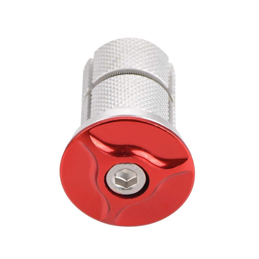 Keenso Bike Stem Headset - 1/1.25 Inch Aluminum Alloy Top Cap Fork Expander Bung for Road & Mountain Bikes | Perfect for Bike Maintenance & Upgrades