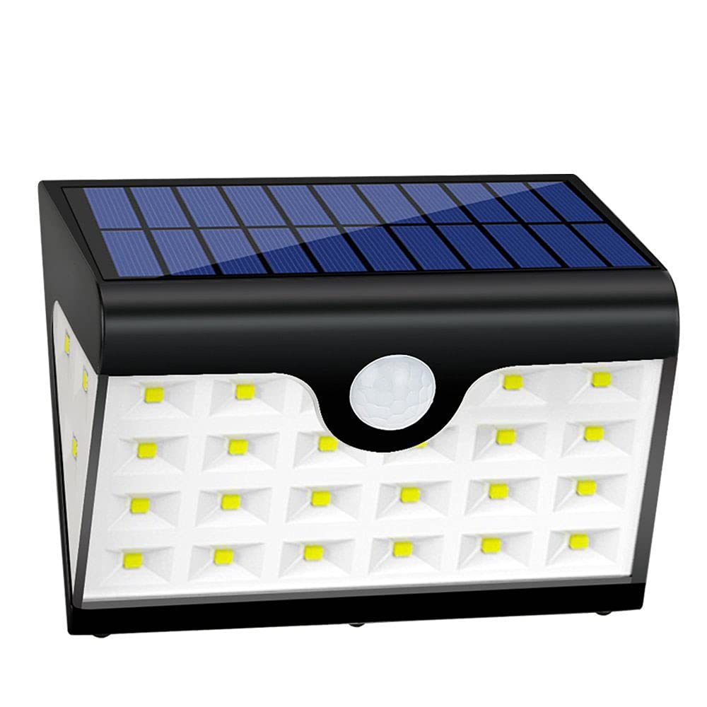 28 LED Solar Motion Sensor Lights - Waterproof Outdoor Security Lighting for Front Door, Backyard, Driveway & Garage | Easy Installation | 3-Sided Illumination (1 Pack) - Perfect for Home Safety & Pathway Lighting at Night