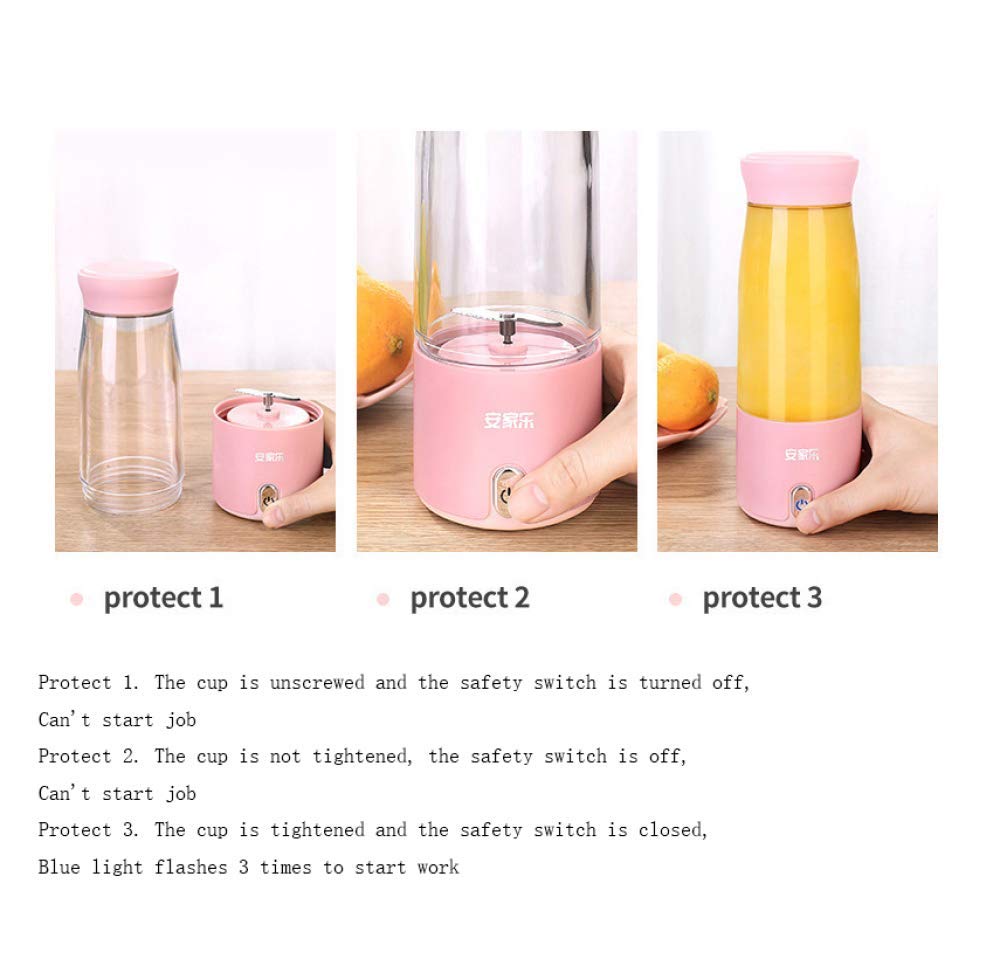Portable USB Rechargeable Mini Blender - Compact Electric Juicer Cup for Smoothies, Shakes & Fruits - Perfect for Travel, Office & Home Use