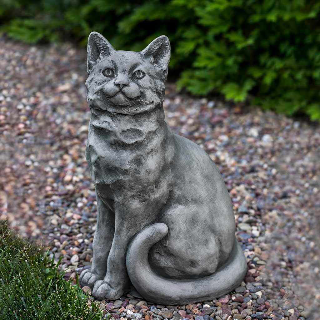 Campania International Mimi Cat Statue - Elegant Outdoor Garden Decor for Cat Lovers | Perfect for Patio, Yard, and Home Décor
