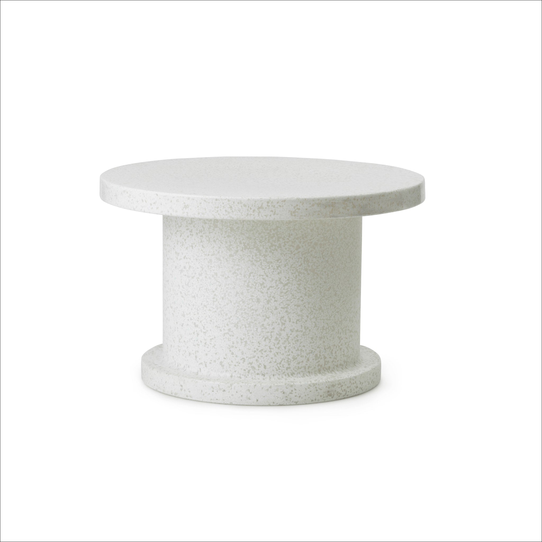 Normann Copenhagen Bit Coffee Table in White - Modern Minimalist Side Table for Living Room, Office & Lounge