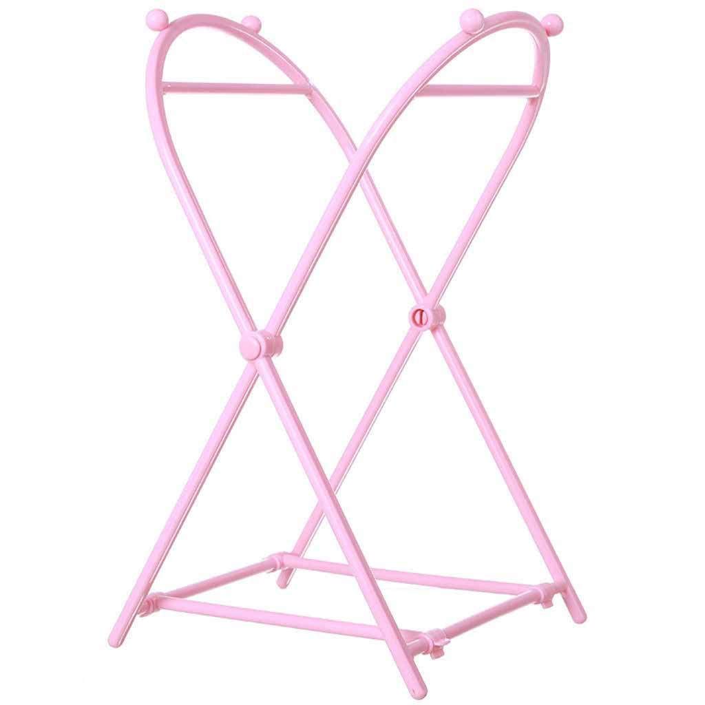 ZHFEL Collapsible Garbage Bag Shelf - Space Saving Multifunctional Trash Bag Holder for Kitchen, Living Room, Bathroom | Durable Plastic Waste Basket Organizer with Pink Design | Perfect for Recycling, Small Spaces & Home Organization