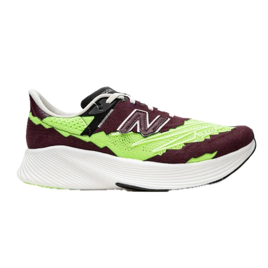 New Balance FuelCell RC Elite v2 Running Shoes - Ston Island TDS Collaboration in Green, Maroon & White | Lightweight Performance Sneakers for Marathon Training & Road Racing