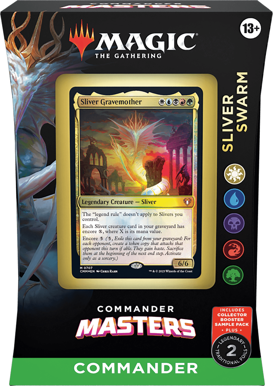 Magic: The Gathering Commander Masters Sliver Swarm Deck - Premium MTG Commander Deck for Collectors & Players | Perfect for Commander Games & Tournaments