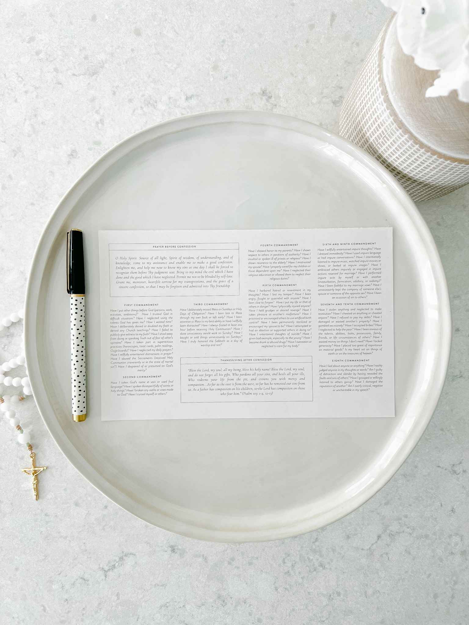 Examination of Conscience Notepad - Catholic Confession Journal for Reflection & Forgiveness - Perfect for Prayer, Church, and Spiritual Growth