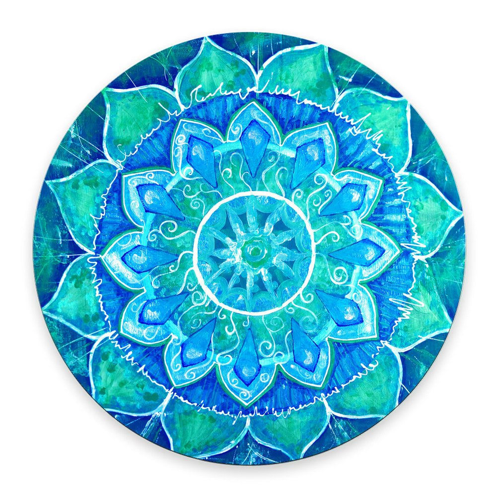 Custom Mandala Gaming Mouse Pad - Non-Slip Round Mouse Mat for PC, Laptop & Desktop Computers | Ergonomic Office & Home Workspace Accessory for Gamers & Professionals
