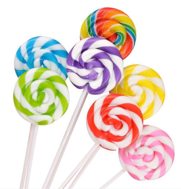 Pink Swirl Lollipops - 24 Individually Wrapped Candy Suckers - Large 2 Inch Pops - Perfect for Candy Buffets, Birthday Parties & Baby Showers