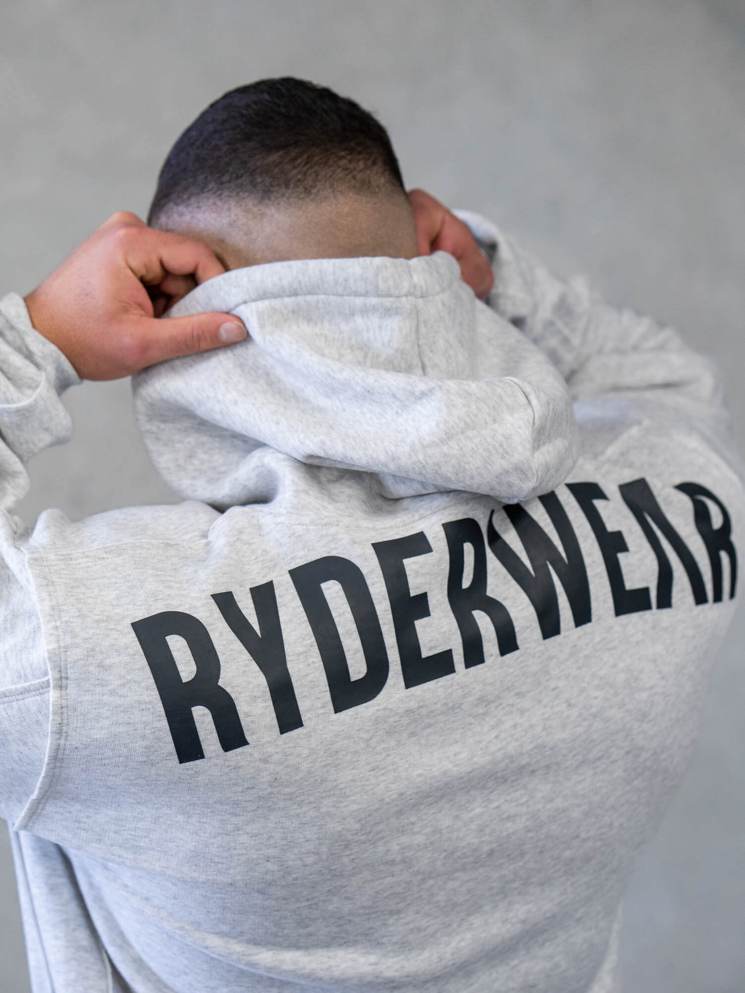 Force Pullover Hoodie - Chalk Grey Marl | Comfortable & Stylish Men's Sweatshirt for Casual Wear & Outdoor Activities