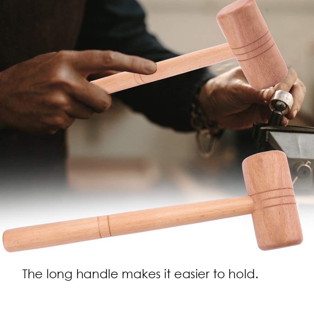 Jewelry Hammer - Wooden Hammer Tool for Jewelry Making & Repair - Gold, Silver, Platinum Jewelers Tool - Perfect for DIY Jewelry Crafting and Metalworking Projects