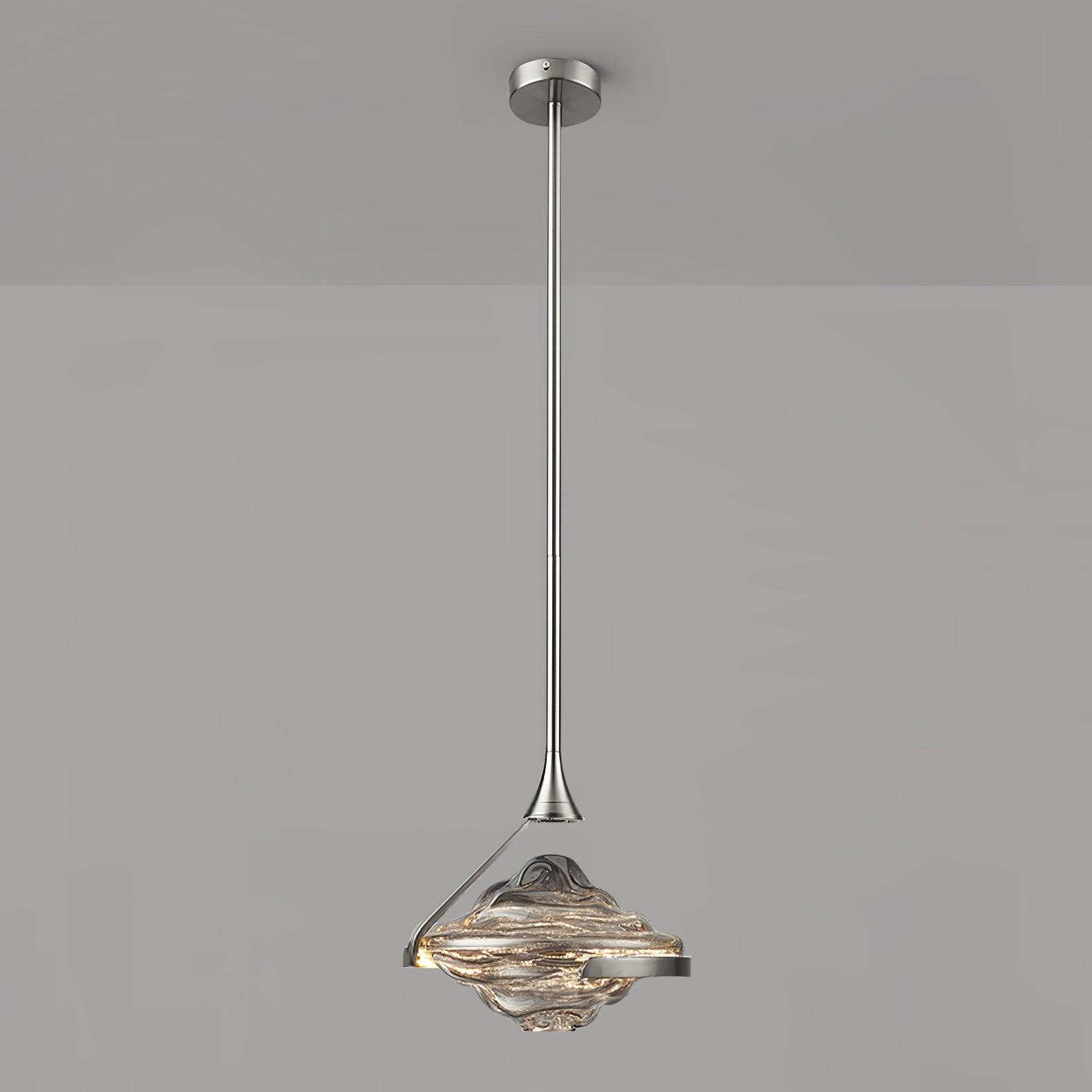 Elegant Diamond Crystal Pendant Lamp - Modern Chandelier Lighting for Dining Room, Bedroom & Living Room Decor