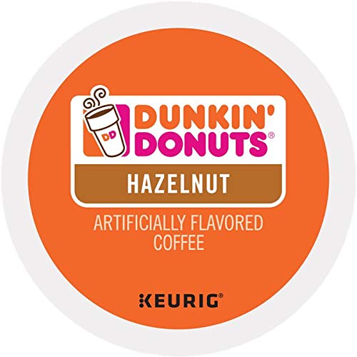 Dunkin' Donuts Hazelnut Flavored Coffee K-Cups for Keurig Brewers - 96 Count | Medium Roast Coffee Pods for Home & Office Use | Perfect for Breakfast, Afternoon Break & Gifts
