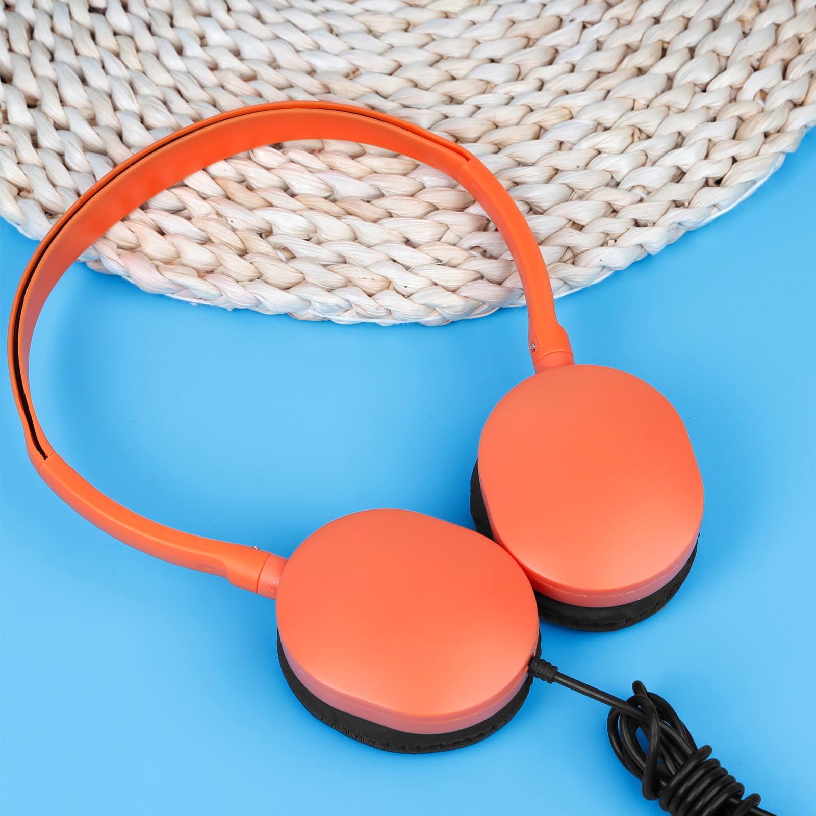 100 Pack Bulk Classroom Headphones for Kids - Durable School Headphones for Students, Children, Toddlers, Boys, Girls, Teens & Adults (10 Color Options) - Perfect for Classroom Learning, Online Education & Computer Labs