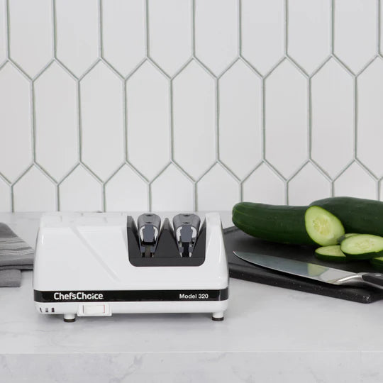 Chef's Choice 0320000 Professional Electric Knife Sharpener - Diamond Abrasive Wheels for Kitchen Knives, Scissors & Tools - Perfect for Home Chefs & Professional Cooks