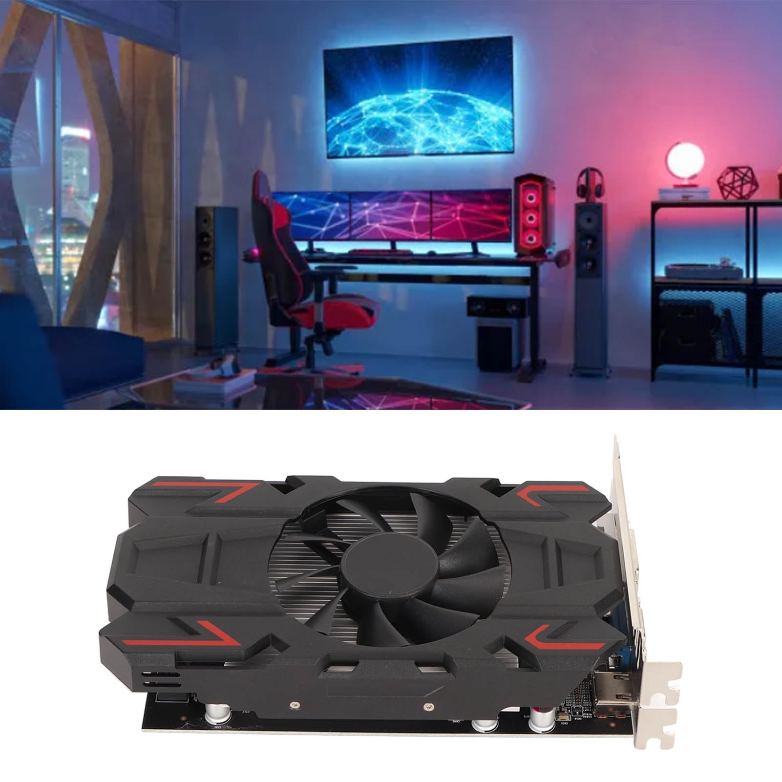 HD 6770 4GB DDR5 128-bit Gaming Graphics Card with HDMI, DVI & DisplayPort - High Performance Desktop Video Card for PC Gaming, Video Editing & 4K Multimedia