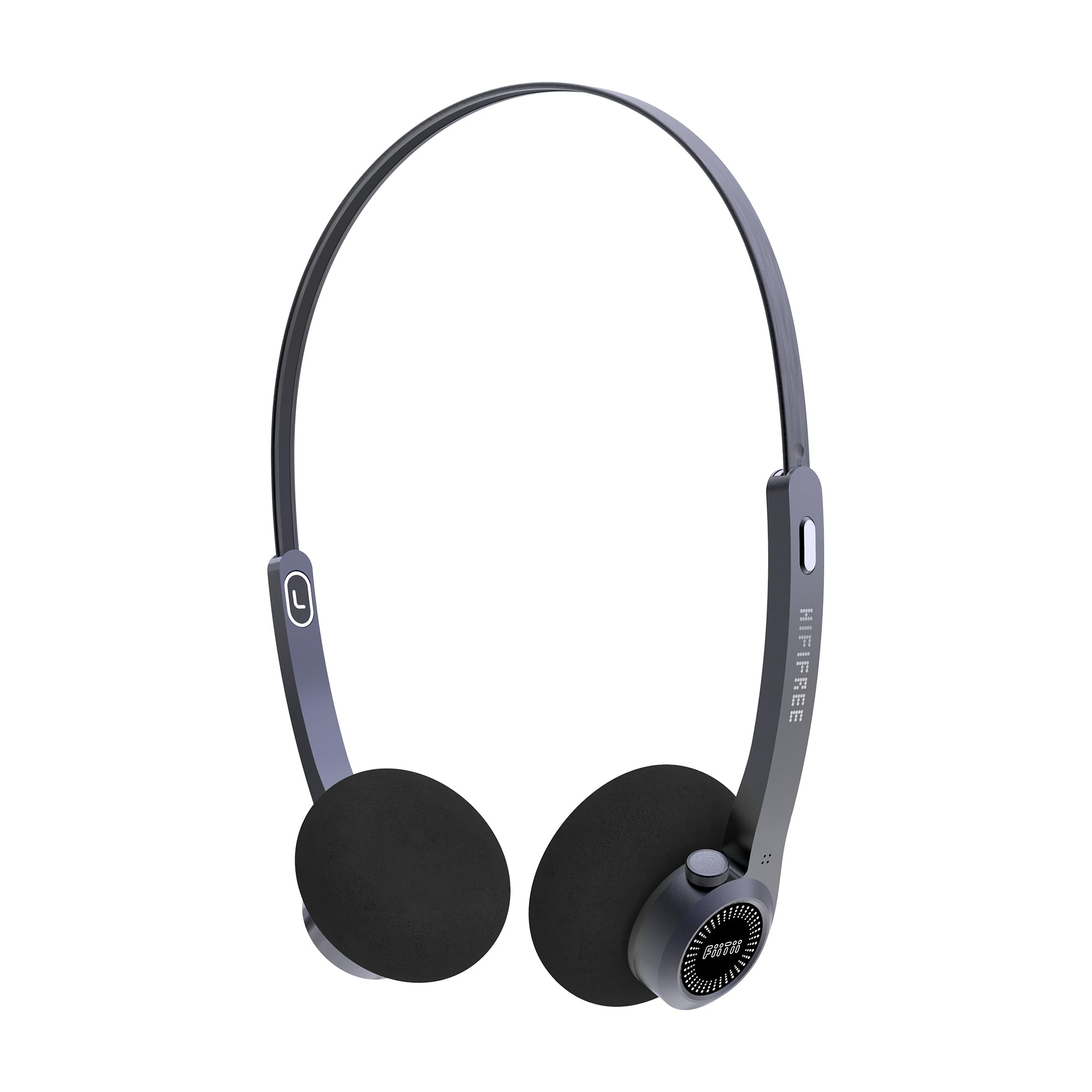 mifo FiiTii Retro Wireless Headphones - Bluetooth 5.4 On-Ear Headset with Built-in Mic, HiFi Dynamic Sound, Lightweight Design (Black/Green/Orange) - Perfect for Commuting, Workouts & Vintage Music Lovers