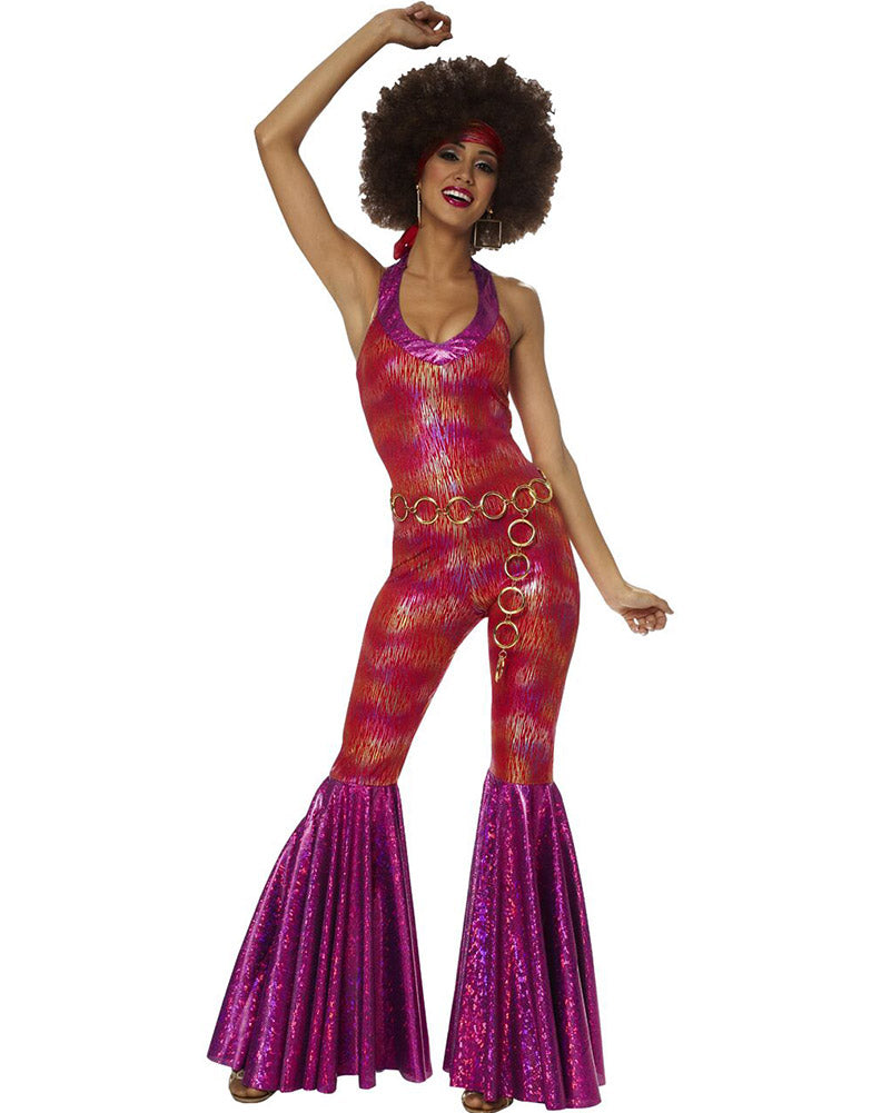 70s Foxy Disco Lady Women's Halloween Costume - Retro 1970s Disco Party Outfit for Women - Perfect for Halloween, Theme Parties & Dance Events