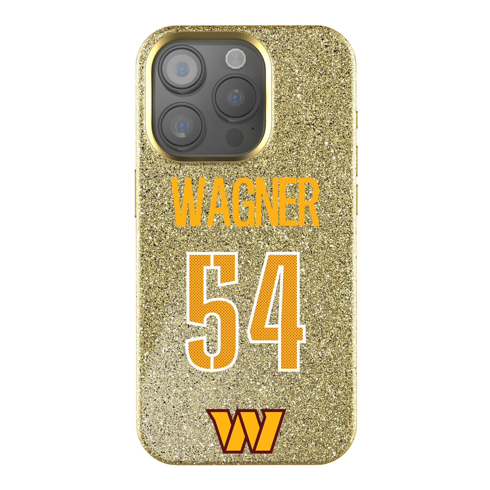 Bobby Wagner Washington Commanders 54 Rhinestone Bling Phone Case for iPhone & Samsung - Perfect for NFL Games & Fan Gifts