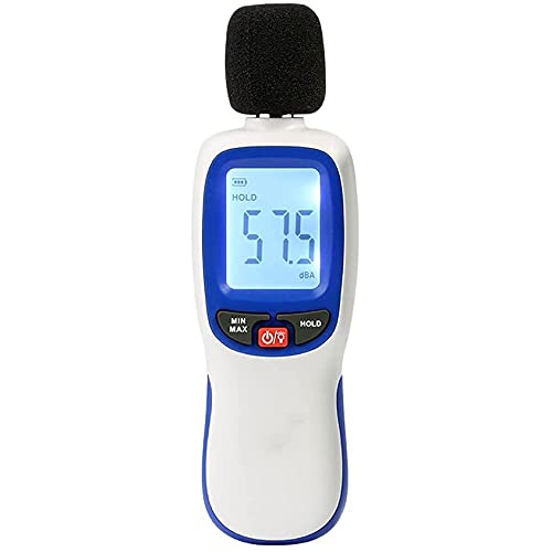 Digital Sound Level Meter & Noise Recorder - 30-130 dBA Decibel Meter with Max/Min/Hold - Perfect for Workplace Safety, Home Noise Monitoring & Industrial Testing