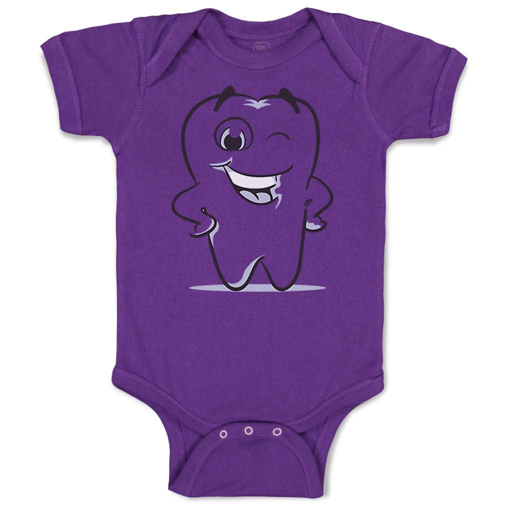 Custom Baby Bodysuit - Funny Dentist Teeth Design Cotton Onesie for Boys & Girls - Perfect for Dental Appointments, Baby Photos & Playtime