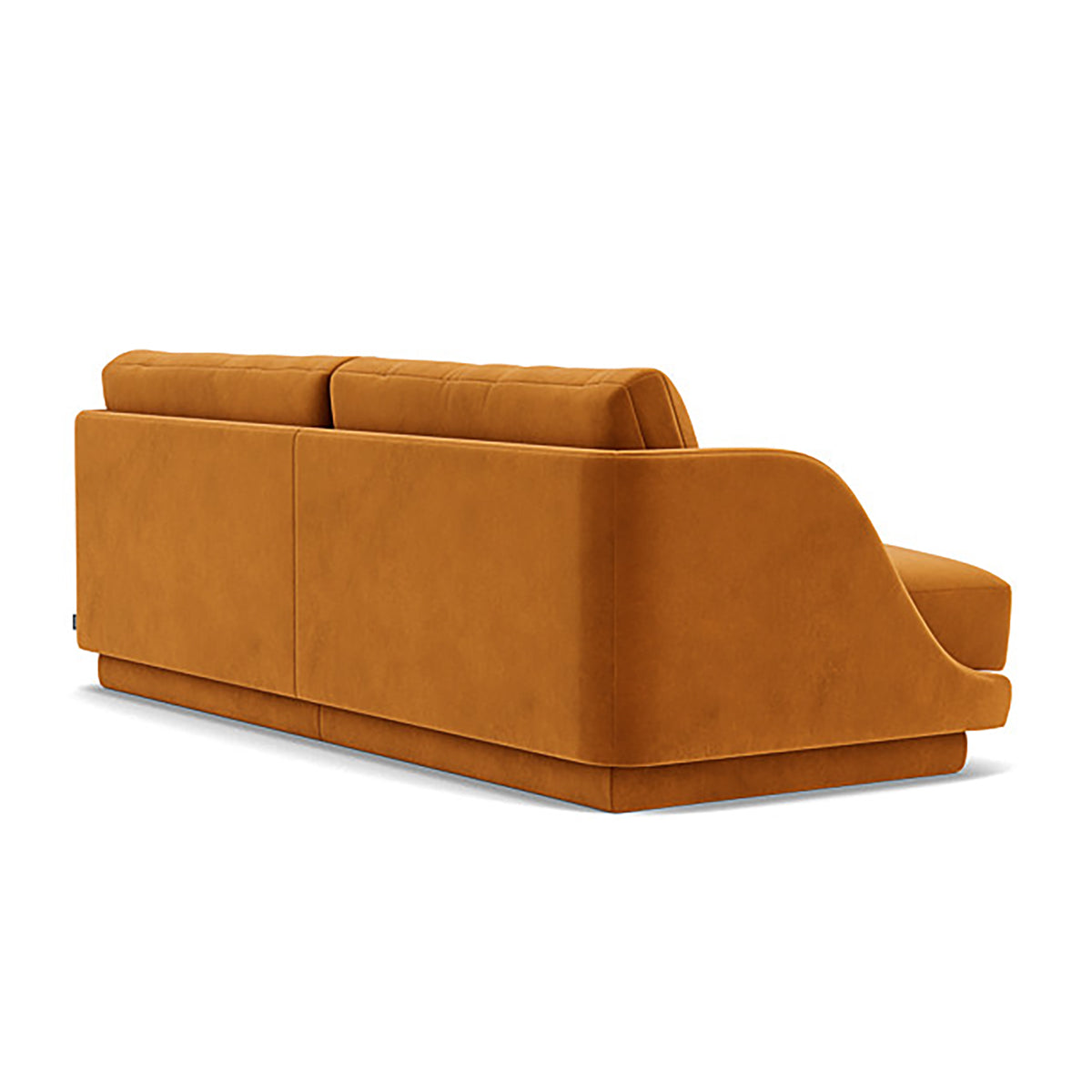 Emma Velvet 3 Seater Sofa - Luxurious Modern Living Room Couch for Small Spaces | Soft Upholstered Sectional Sofa Bed for Apartment, Lounge & Home Theater