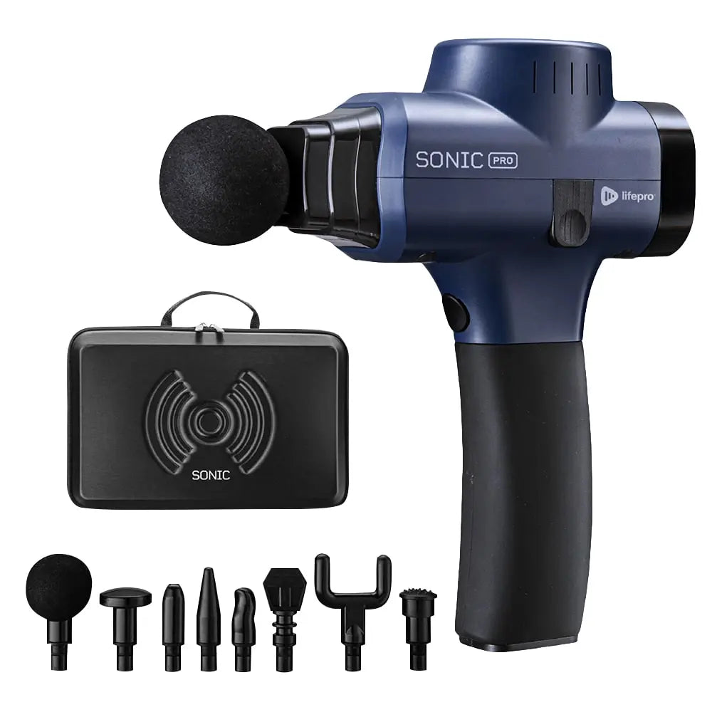 Sonic Pro Percussion Massage Gun - Deep Tissue Muscle Therapy for Pain Relief & Recovery - Perfect for Athletes, Gym Workouts & Post-Exercise Recovery