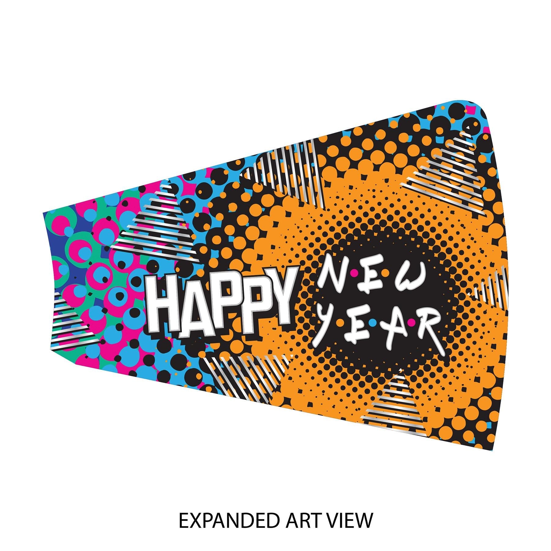 100 Pack Beistle 90's Happy New Year Horns - Party Blowers for New Year's Eve, Birthday, Graduation & Celebration Events - Fun Noisemakers for Adults & Kids