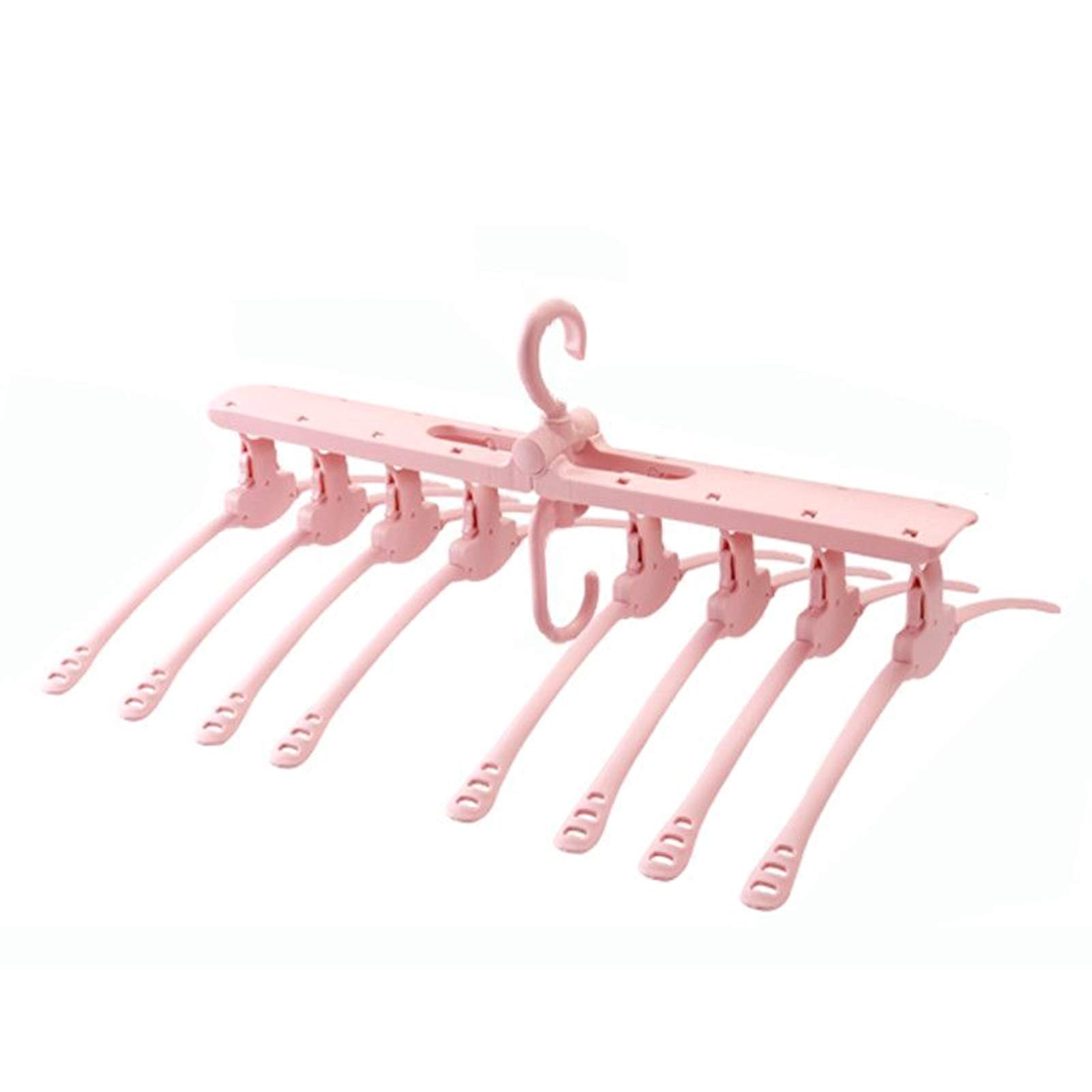 Rotatable Plastic Clothes Hangers & Storage Basket - Multi-Functional Closet Organizer for Coats, Shirts & Pants | Space-Saving Wardrobe Solution for Bedroom & Laundry Room