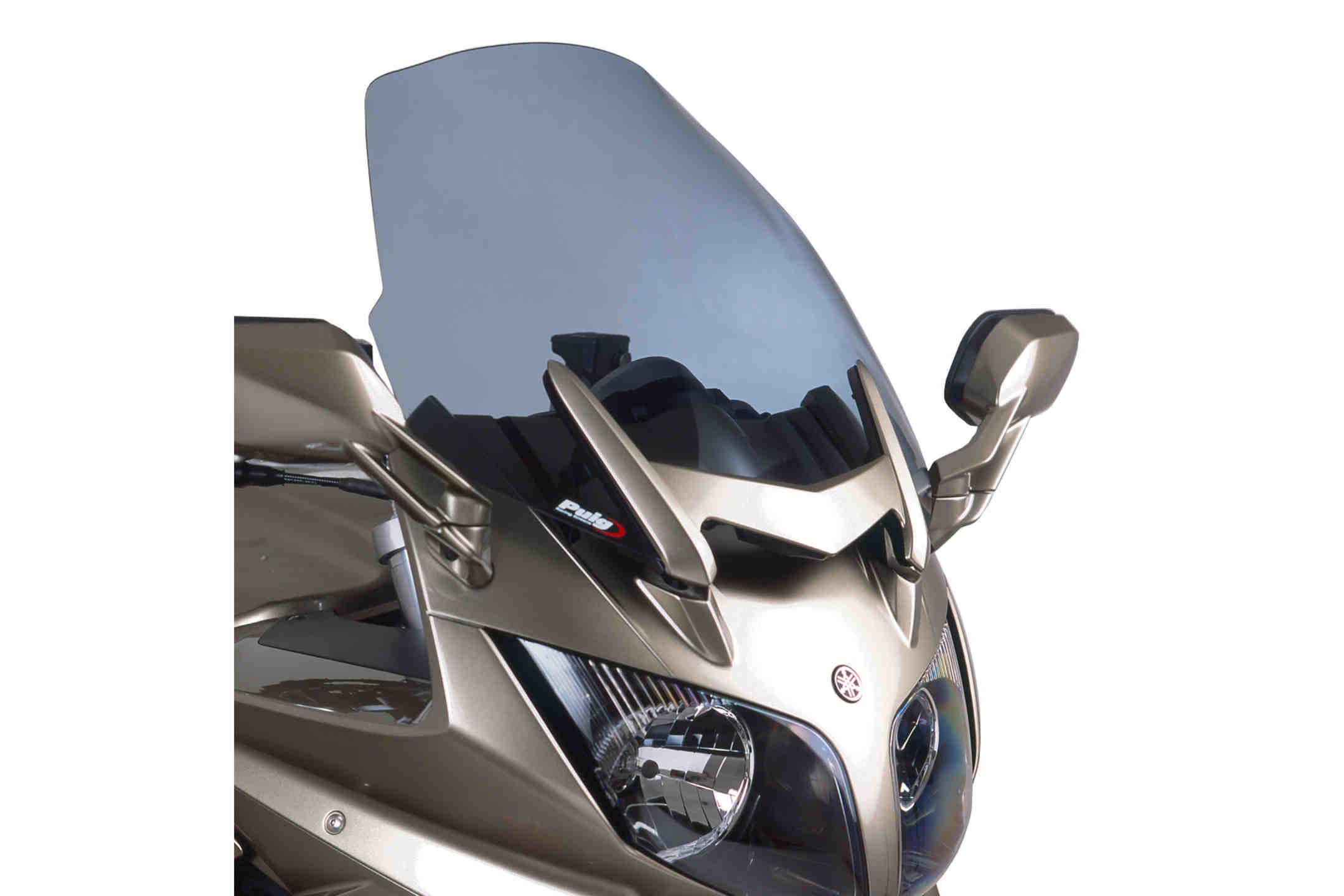 Puig 4103H Light Smoke Motorcycle Windshield - High-Quality Touring Screen for Harley, Honda & Yamaha Bikes - Reduce Wind Noise & Fatigue on Long Rides