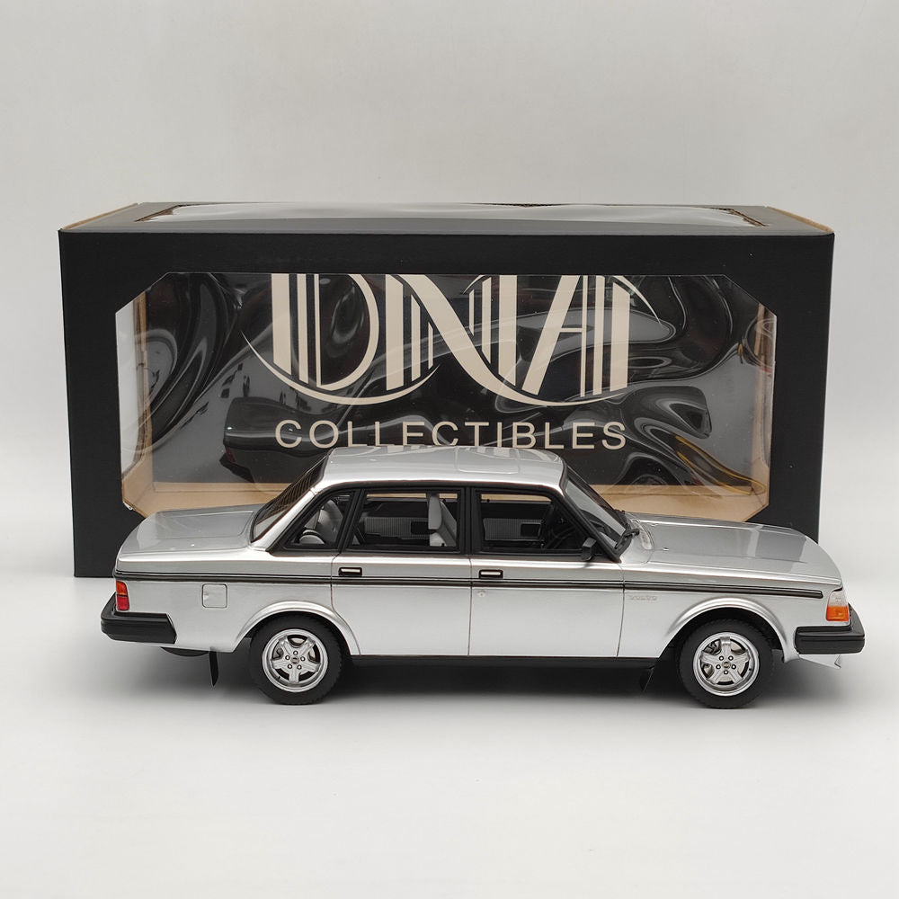 1/18 Scale Volvo 244 Turbo Resin Model Car - Limited Edition Silver Collectible (DNA000115) | Perfect for Display, Collection & Gift Giving
