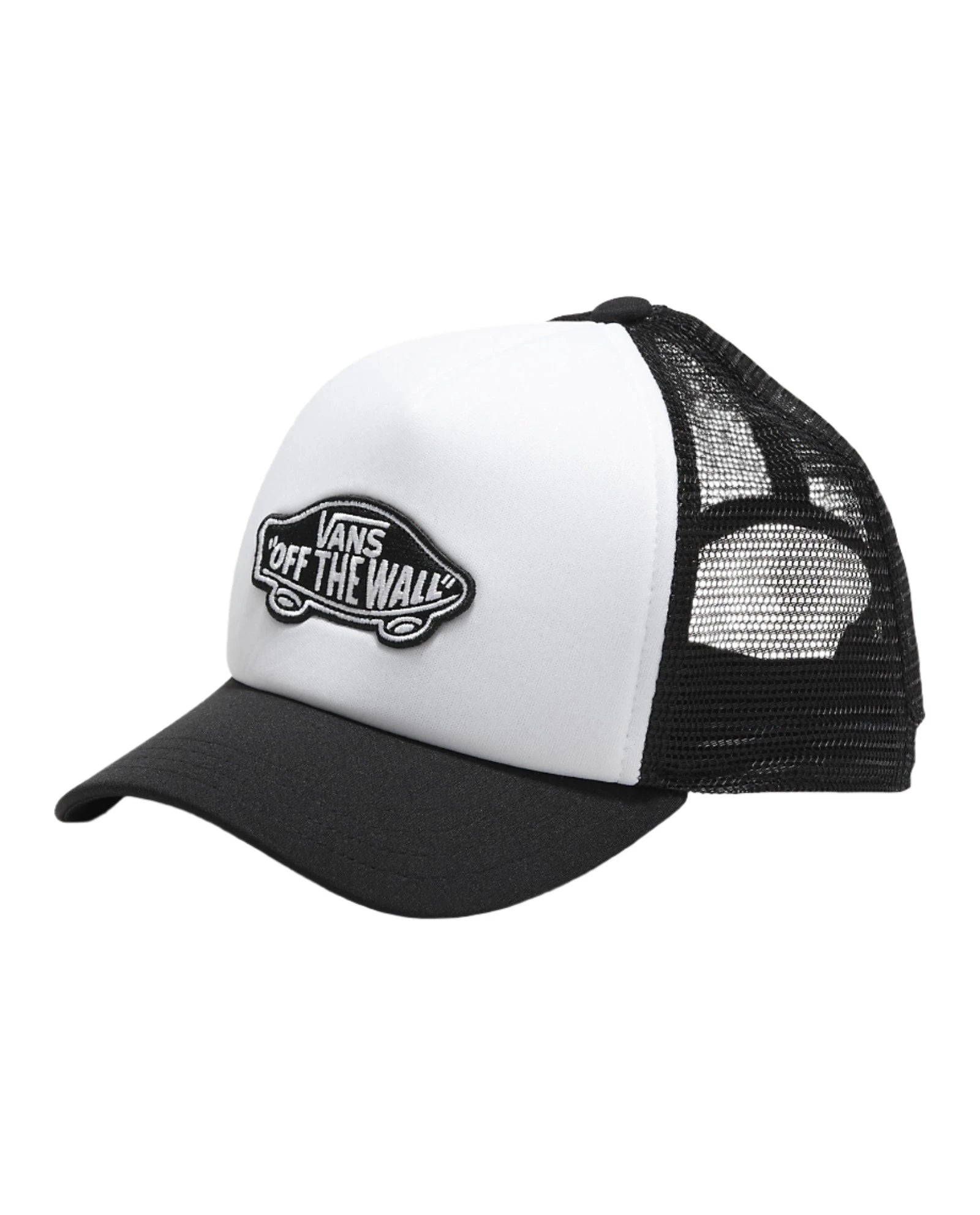VANS Kid's Classic Patch Hat - Black/White Adjustable Baseball Cap for Boys & Girls - Perfect for School, Sports & Outdoor Activities