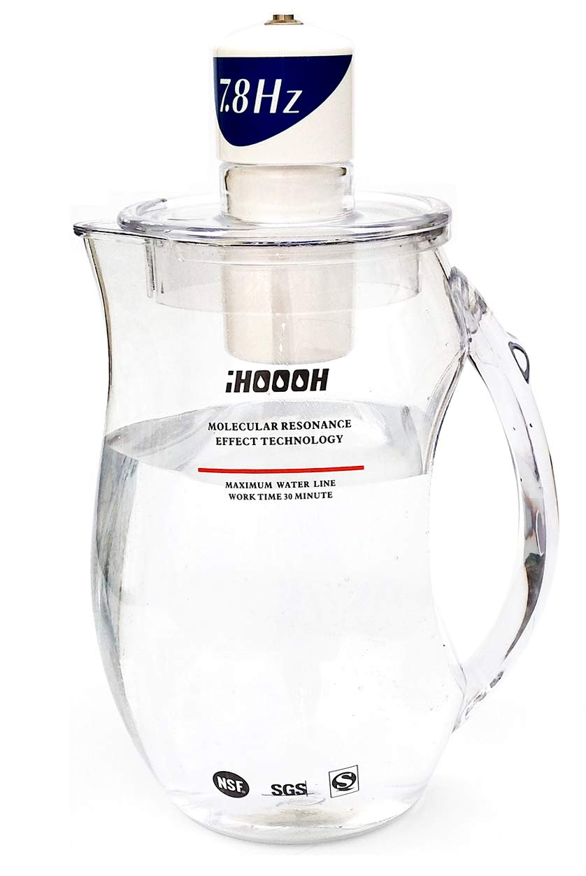 7.8Hz Low Frequency Molecular Water Treatment Pitcher - Quantum Resonance Water Activator for Home & Office - Improve Water Quality & Hydration for Healthier Living