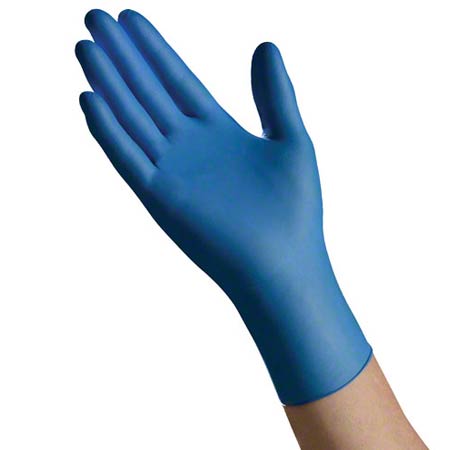AMBITEX® N5201 Series Powder-Free Nitrile Gloves - Small, Blue, 100/Box - Disposable Medical Exam Gloves for Healthcare, Food Handling & Cleaning