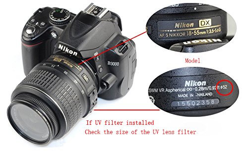 52mm Lens Cap with Center Pinch & Leash Hole - 4 Pack - Compatible with Nikon, Sony, Canon DSLR Cameras - UV Lens Protection - Perfect for Travel, Photography & Outdoor Shooting
