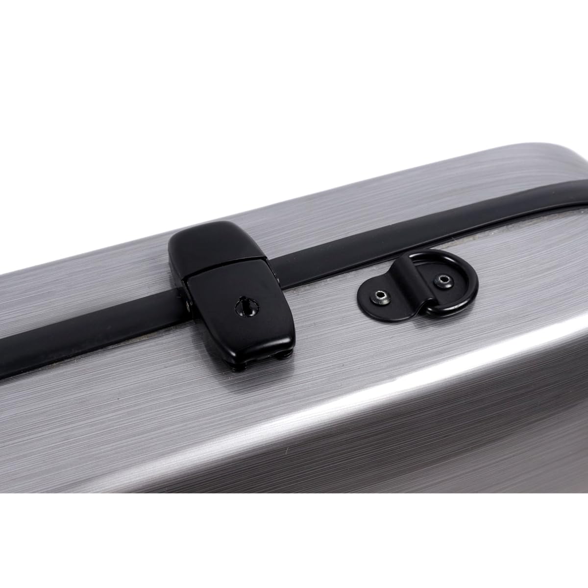 Premium 4/4 Full Size Carbon Fiber Oblong Violin Case - Hard Shell Rectangle Design with Soft Padding, Back Straps & Music Sheet Bag (Silver) | Perfect for Professional Musicians, Travel & Storage Protection