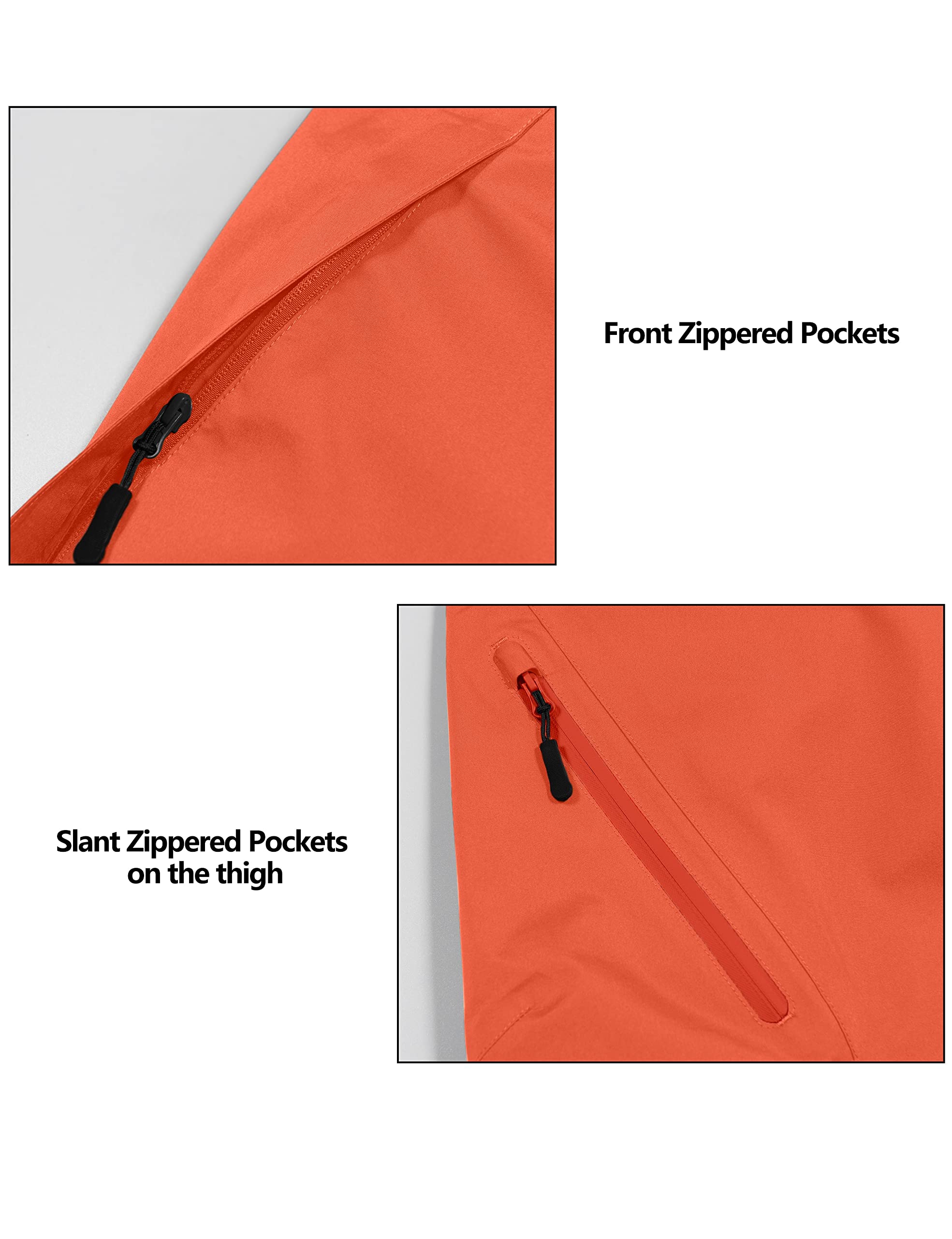 Little Donkey Andy Women's Lightweight Waterproof Rain Pants - Breathable Hiking & Outdoor Fishing Pants for All-Weather Protection (Ideal for Camping, Trekking & Wet Conditions)
