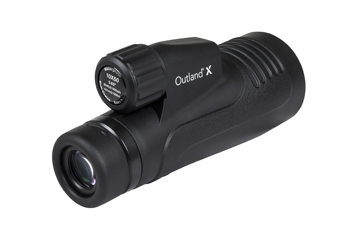 Outland X 10x50mm High Power Monocular Telescope with Smartphone Adapter - Perfect for Bird Watching, Hunting, Hiking & Outdoor Adventures
