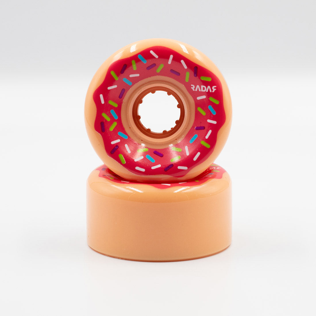 62mm Radar Donut Wheels - 4 Pack Set for Roller Skates, Skateboards & Scooters - Smooth Ride for Outdoor & Indoor Sports