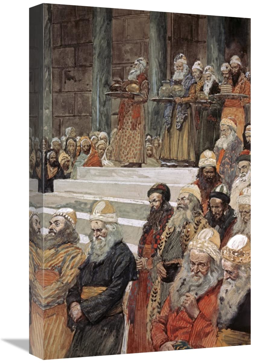 22 Inch Treasurers & The Keepers of The Vases Art Print by James Tissot - Vintage Wall Decor for Living Room, Bedroom & Office