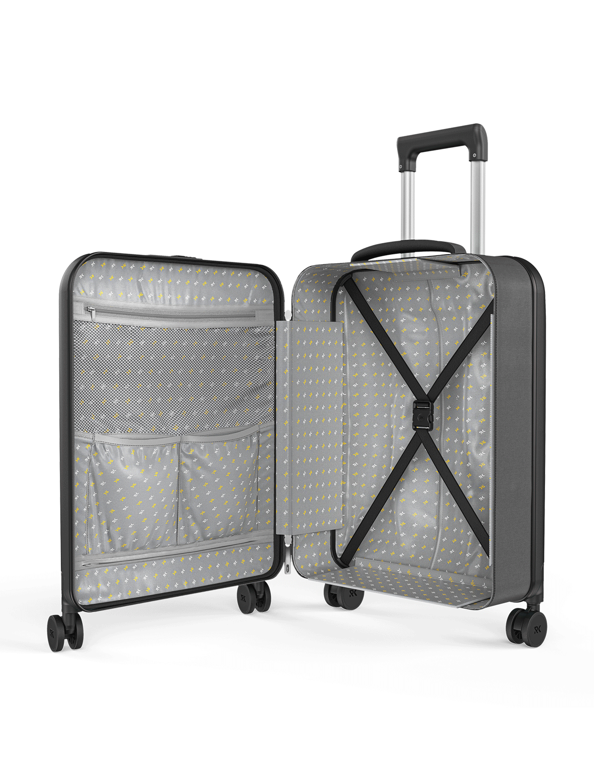 Rollink Flex 360° Collapsible 4 Wheel Carry On Luggage - Lightweight Expandable Suitcase for International Travel, Business Trips & Weekend Getaways