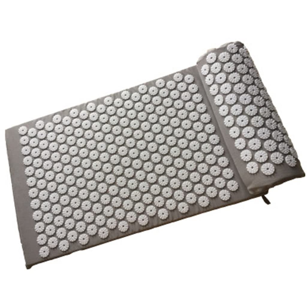 Acupressure Yoga Mat with Pillow - 74x43cm Spike Massage Mat for Back & Body Pain Relief - Portable with Carry Bag - Ideal for Home Yoga, Meditation & Post-Workout Recovery (Color C)