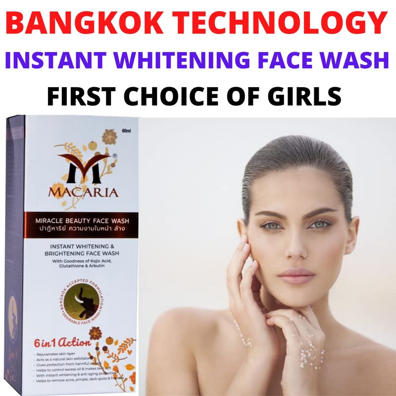 Miracle Beauty Glutathione Face Wash for Men - Brightening & Anti-Aging Cleanser for Clear Skin | Daily Skincare Routine for Men
