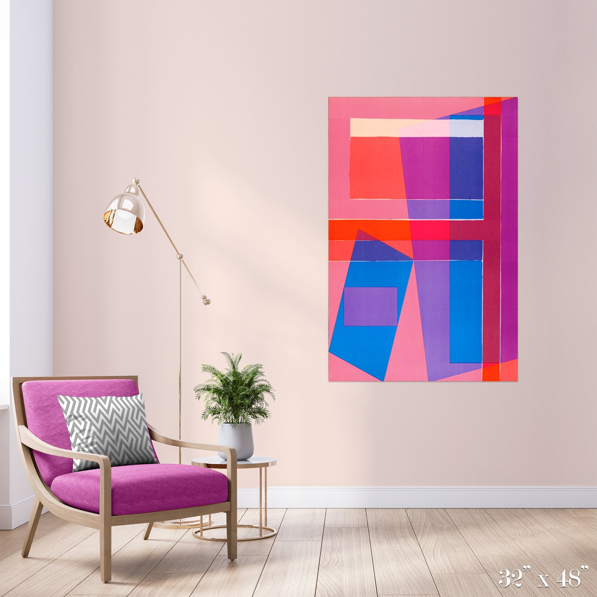Merge Colossal Art Print - Large Abstract Wall Art for Modern Home & Office Decor - Perfect for Living Room, Bedroom, or Workspace