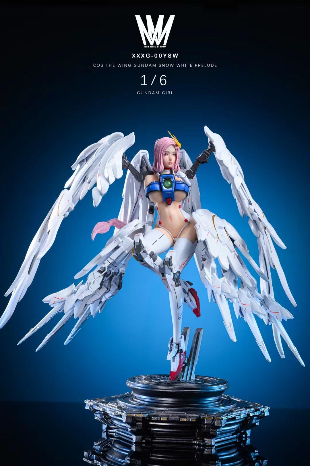 MMS Studio The Wing Gundam Girl - Anime Model Kit for Gundam Wing Fans | Perfect for Collectors & Display | DIY Building & Painting Hobby Project